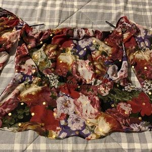 Express - off the shoulder flowy floral blouse - L